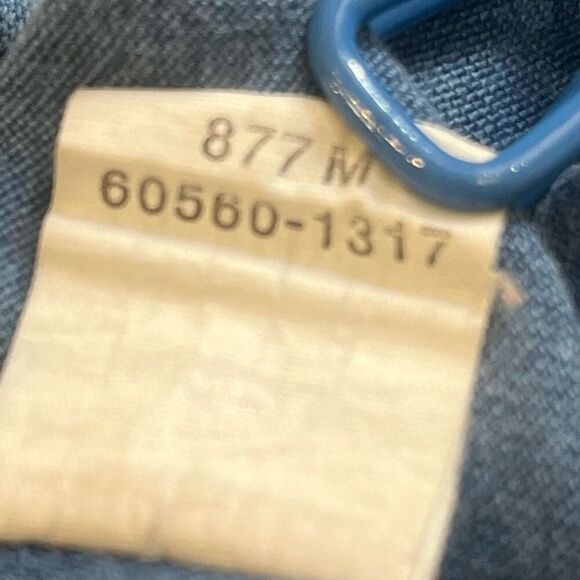 Levi’s Vintage Mens Denim Red Tag Two Horse Logo & 1850 Two Pocket Button Up Sz - Picture 12 of 12